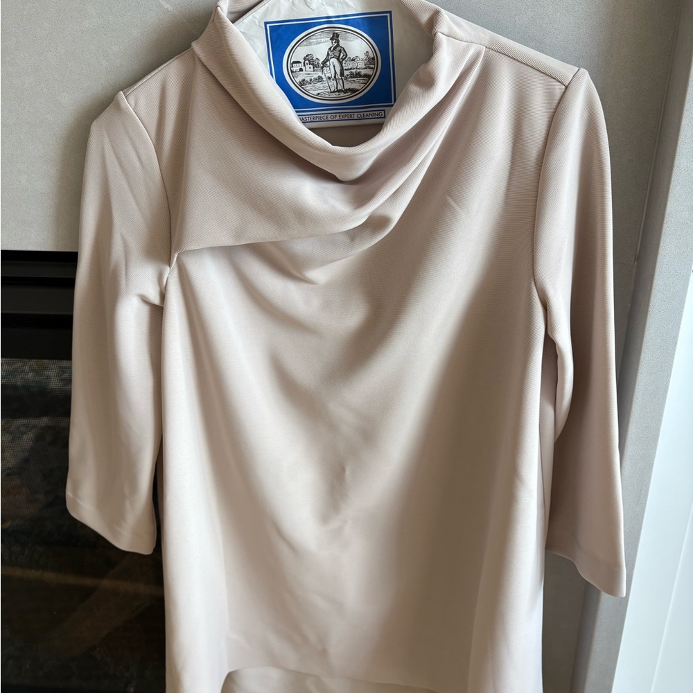 COS Beige Cowl Neck Blouse